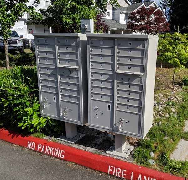 Picture of mailboxes.